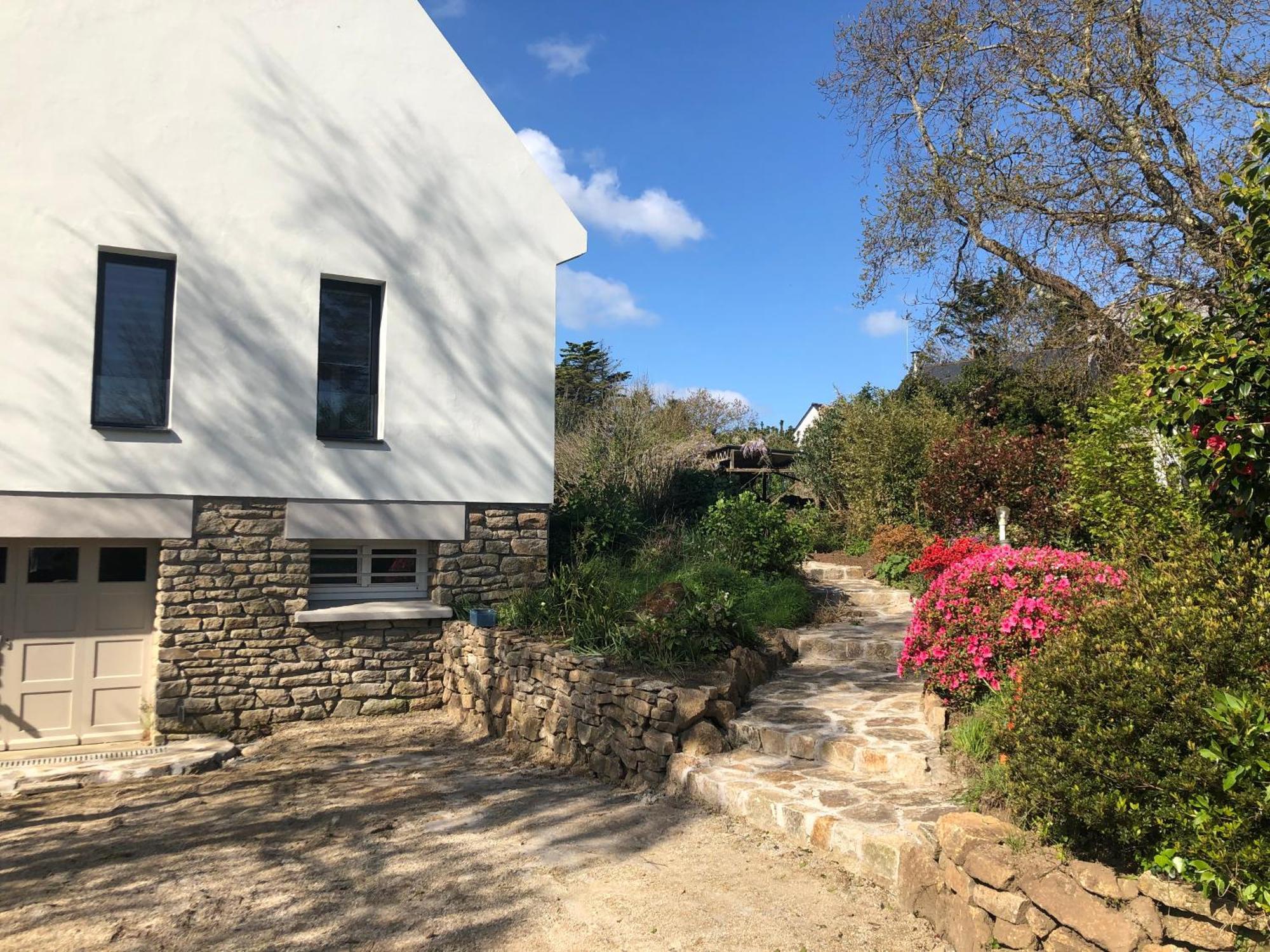 Villa Tidinghi, Plage De Rospico A Pied Névez Kültér fotó