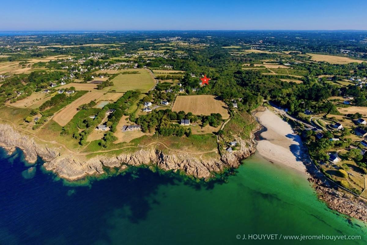 Villa Tidinghi, Plage De Rospico A Pied Névez Kültér fotó